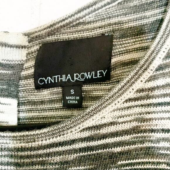 Cynthia Rowley Grey Marled Space Dyed Knit Dress S - Picture 6 of 9